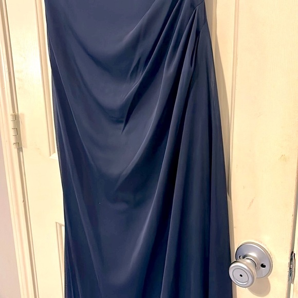 X By Xscape Chiffon Lace Sleeve Dress - Picture 5 of 9